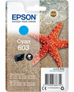 Cartuccia inchiostro Epson 603 Stella Marina ciano
