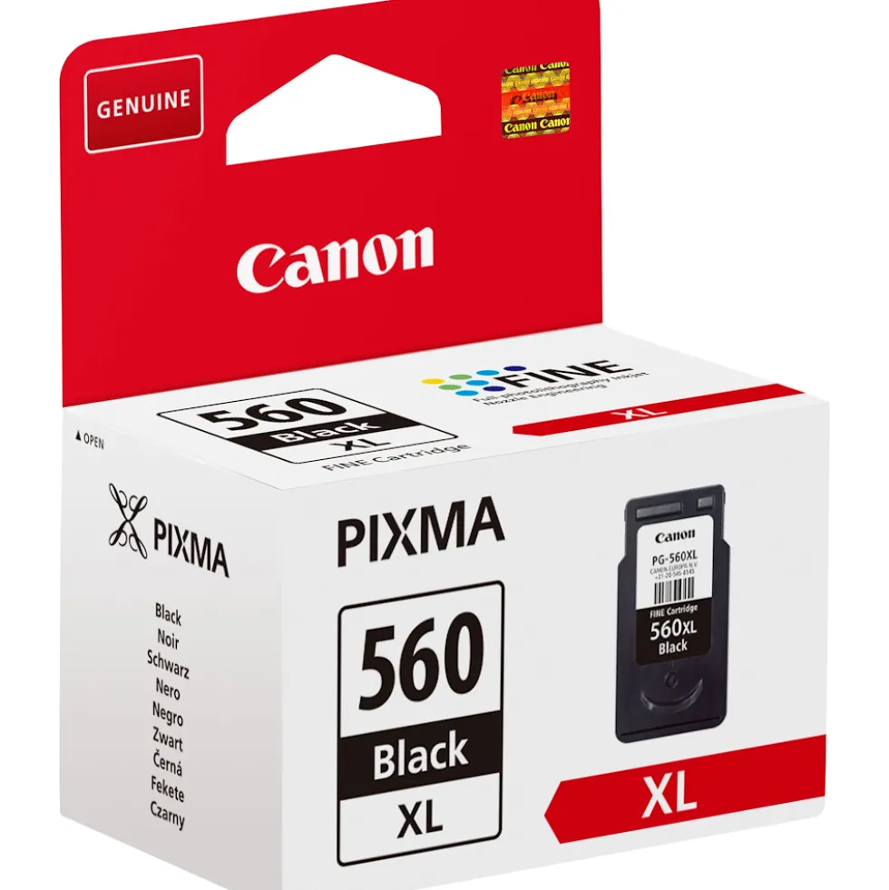 Cartuccia inchiostro nero Canon PG-560XL, stampa fino a 400 pagine