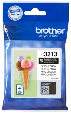 Cartuccia stampante Brother LC3213BK