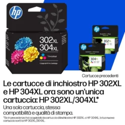 Cartuccia tricromia originale HP 302XL/304XL B7RT8AEBL