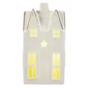 Casetta decorativa in ceramica con LED. 9 x 7 x h 16,5 cm - Decor