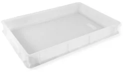 Cassetta Giganplast 1885 HD SERVICE sovrapponibile per alimenti Bianco