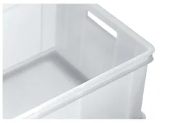 Cassetta Giganplast 1885HD3 SERVICE sovrapponibile per alimenti Bianco
