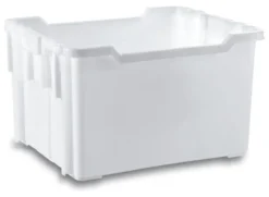 Cassetta Giganplast 8325HD TRANSPORT Container Strong max 70 kg Bianco