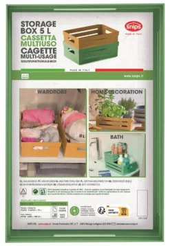 Cassetta multiuso Snips 090302 STORAGE BOX impilabile Verde