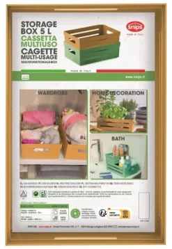Cassetta multiuso Snips 090300 STORAGE BOX impilabile Senape