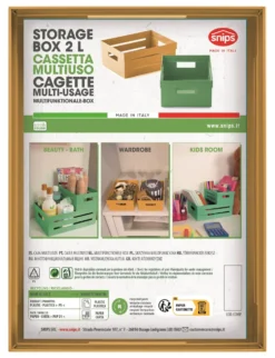 Cassetta multiuso Snips 090299 STORAGE BOX impilabile Senape