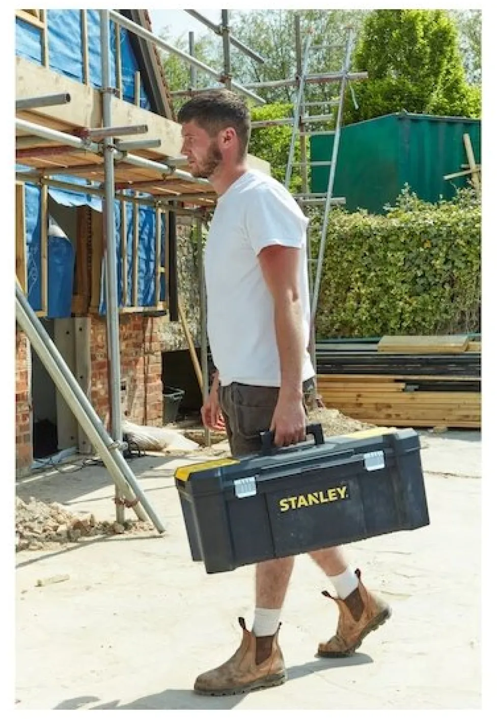 Cassetta per attrezzi Stanley STST829761 ESSENTIAL Nero e Giallo