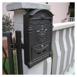 Cassetta posta Alubox 30RESVRNE RESIDENCE Nero