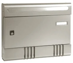 Cassetta posta Alubox 04SIREAR ESSE Anodizzato argento