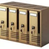 Cassetta posta condominiale Alubox 20C4BR CUBO Bronzo