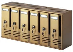 Cassetta posta condominiale Alubox 20C5VRGH CUBO Grigio antracite