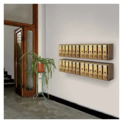 Cassetta posta condominiale Alubox 20C6BR CUBO Bronzo