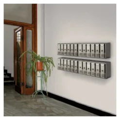 Cassetta posta condominiale Alubox 20C6AR CUBO Argento