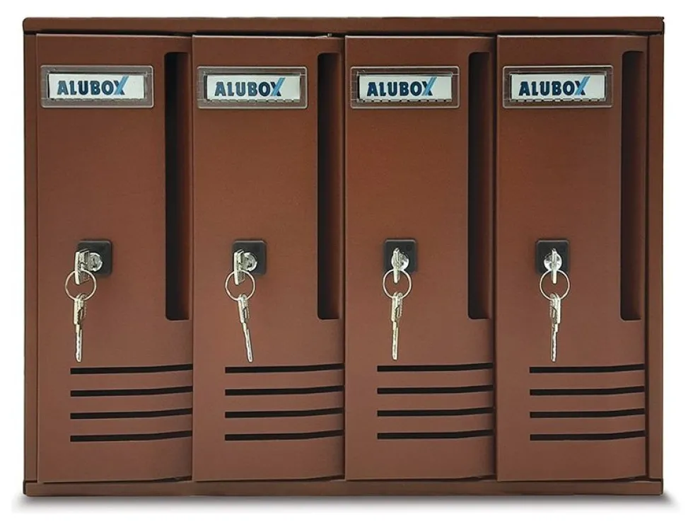 Cassetta posta condominiale Alubox 20C4SA CUBO Sabbia