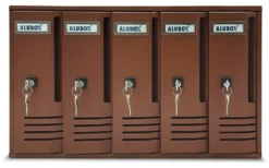Cassetta posta condominiale Alubox 20C5RU CUBO Ruggine