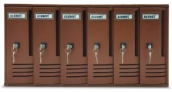 Cassetta posta condominiale Alubox 20C6RU CUBO Ruggine
