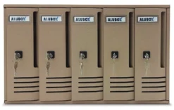 Cassetta posta condominiale Alubox 20C5SA CUBO Sabbia