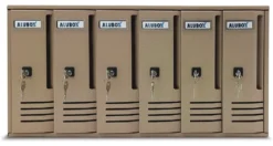 Cassetta posta condominiale Alubox 20C6SA CUBO Sabbia
