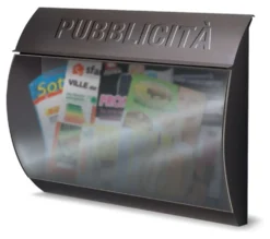 Cassetta pubblicità Alubox 71BUSTAGHPUB Grigio ghisa
