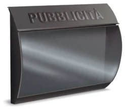 Cassetta pubblicità Alubox 71BUSTAGHPUB Grigio ghisa