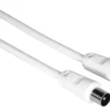 Cavo antenna Hama 00205028 75 Db Bianco