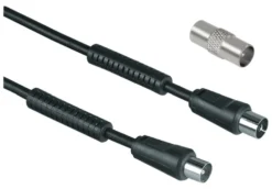 Cavo antenna Hama 00205306 With Adapter 85 Db Black
