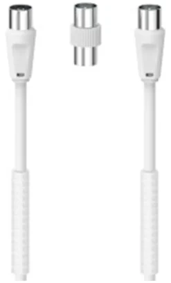 Cavo antenna Hama 00205300 With Adapter 85 Db White