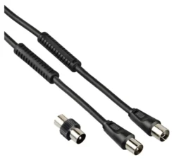 Cavo antenna Hama 00205303 With Adapter 85 Db Black