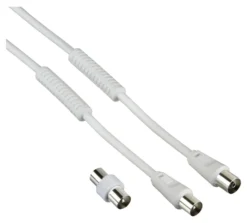Cavo antenna Hama 00205307 With Adapter 85 Db Bianco