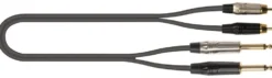 Cavo audio Quiklok 30 02324 JUST 2Rcaj2 2 Black