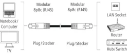 Cavo di rete Hama 00200917 Patch Cable Bulk Grey