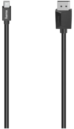 Cavo Displayport Hama 00200710 1.2 Mini Dp Dp 4K Black