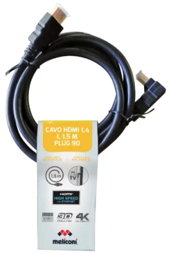 Cavo HDMI Meliconi 497013 4K con Ethernet 90 Black