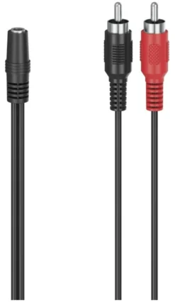 Cavo Jack 3.5 Hama 00205186 Rca Plugs Black