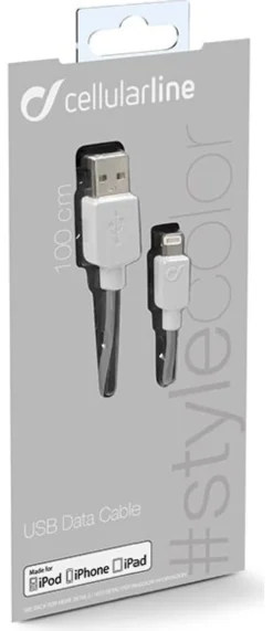 Cavo Lightning Cellular Line USBDATAMFISMARTW STYLECOLOR Certificato A