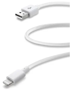 Cavo Lightning Cellular Line USBDATA06MFIIPHW Certificato Apple Mfi Wh