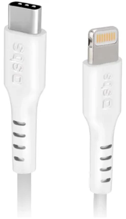 Cavo Lightning Sbs TECABLELIGTC2W CHARGING DATA CABLE Certificato Appl