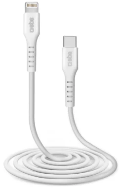 Cavo Lightning Sbs TECABLELIGTC2W CHARGING DATA CABLE Certificato Appl