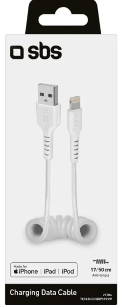 Cavo Lightning Sbs TECABLEUSBIP589SW CHARGING DATA CABLE Certificato A