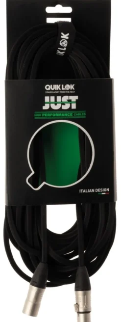 Cavo microfono Quiklok 30 02289 JUST Mf 15 Sl Black