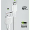 Cavo MicroUSB Cellular Line USBDATACMICROUSBW White