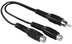 Cavo RCA Hama 00205183 Subwoofer Adapter Black
