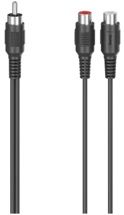 Cavo RCA Hama 00205183 Subwoofer Adapter Black