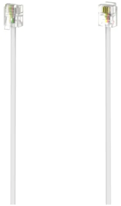 Cavo telefonico Hama 00201134 Plug White