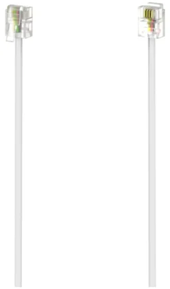 Cavo telefonico Hama 00201135 Plug White