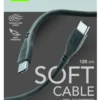 Cavo USB C Cellular Line USBDATASOFTC2CK SOFT CABLE Antigroviglio Blac