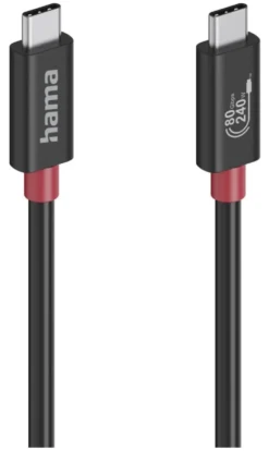 Cavo USB C Hama 00200799 240W USB4 Gen4 Black