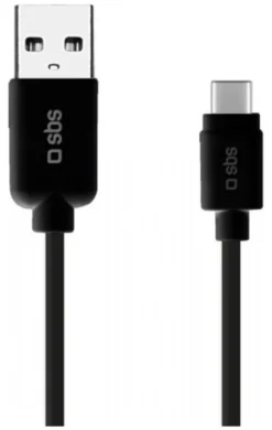 Cavo USB C Sbs TECABLEMICROC15K CHARGING DATA CABLE 2.0 Black