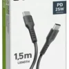 Cavo USB C Sbs TECABLETCC20K CHARGING DATA CABLE 25W Black